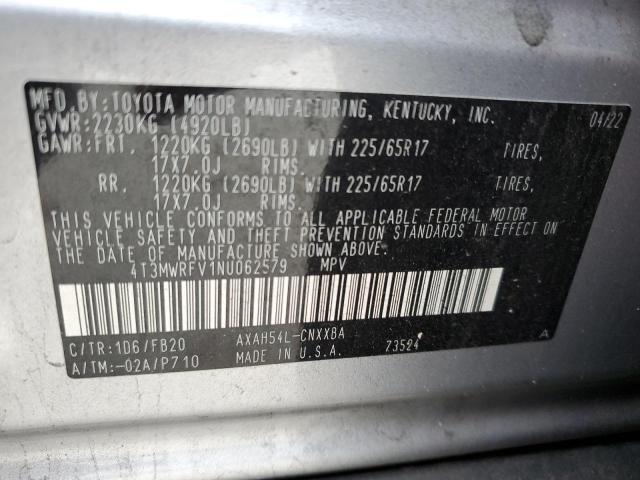 2022 TOYOTA RAV4 LE - 4T3MWRFV1NU062579