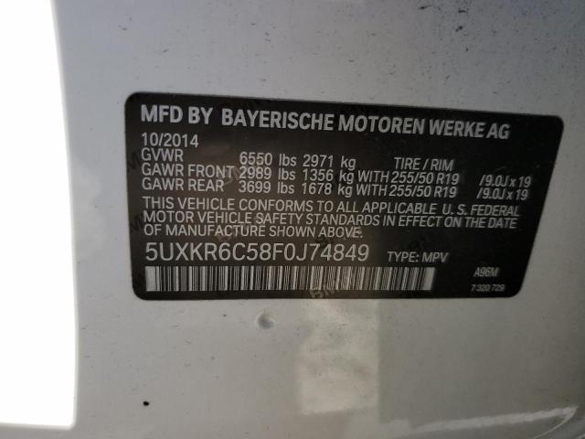 VIN 5UXKR6C58F0J74849 2015 BMW X5, Xdrive50I no.13