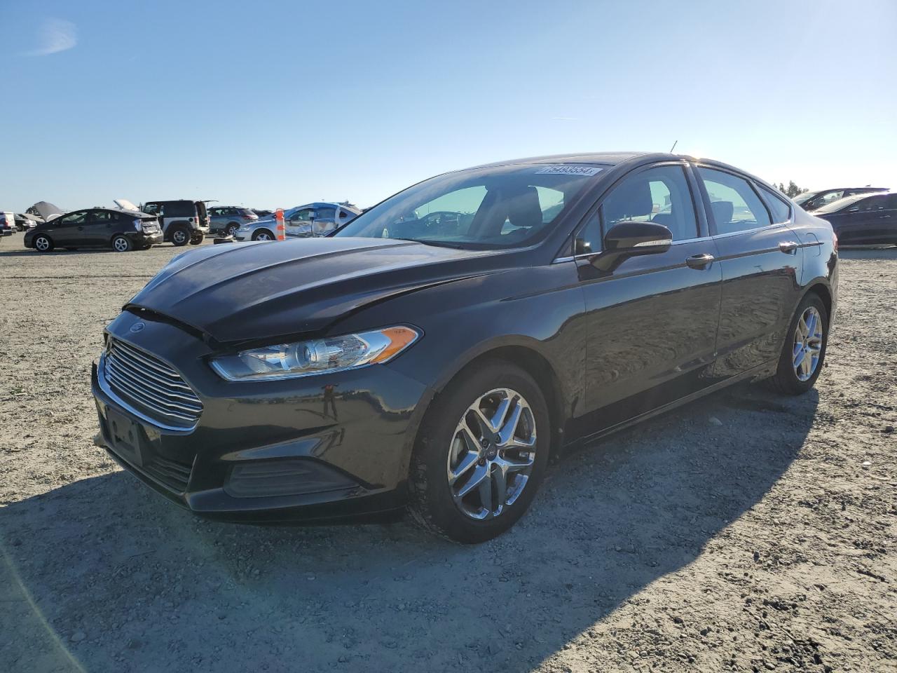 FORD FUSION SE 2013 black  gas 3FA6P0HR8DR379849 photo #1