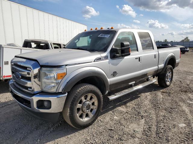 FORD F350 SUPER 2016 silver crew pic diesel 1FT8W3BT6GEA81478 photo #3