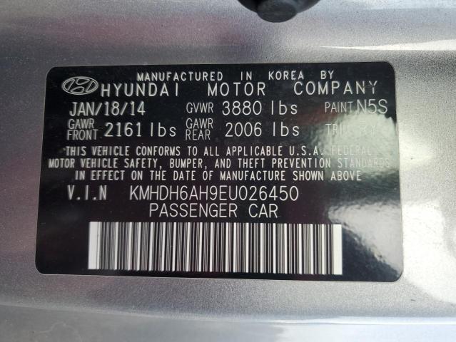 VIN KMHDH6AH9EU026450 2014 Hyundai Elantra, GS no.12