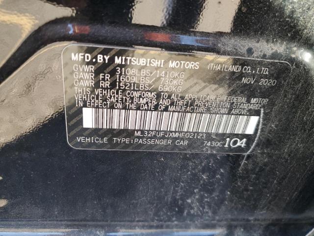 2021 MITSUBISHI MIRAGE G4 - ML32FUFJXMHF02123