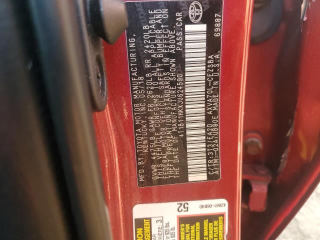 2018 TOYOTA CAMRY L - 4T1B11HKXJU624590