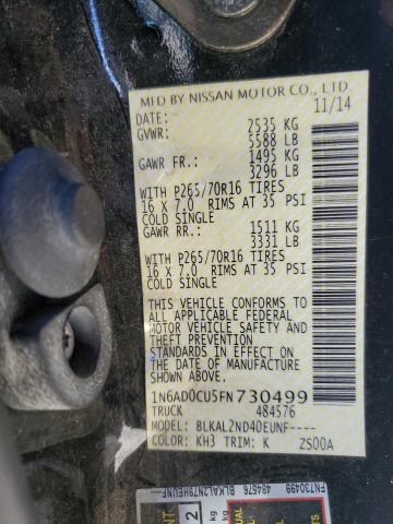 2015 NISSAN FRONTIER S - 1N6AD0CU5FN730499