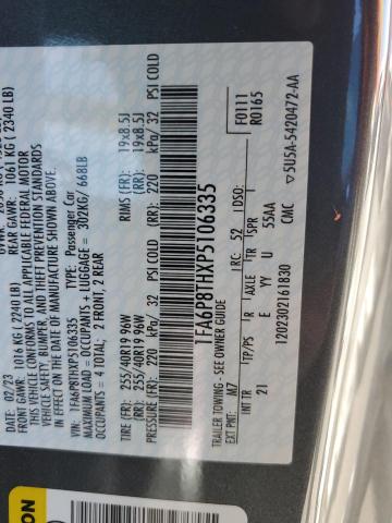 2023 FORD MUSTANG - 1FA6P8THXP5106335
