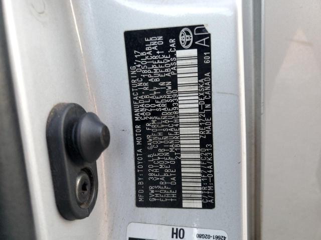 2017 TOYOTA COROLLA L - 2T1BURHE4HC893390