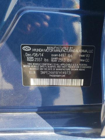 2015 HYUNDAI SONATA SE - 5NPE24AF6FH149731