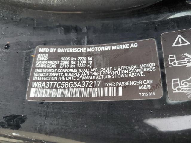 VIN WBA3T7C58G5A37217 2016 BMW 4 Series, 435 XI no.13