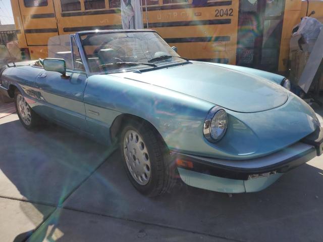 ALFA ROMEO SPIDER VEL 1989 blue roadster gas ZARBA5587K1066209 photo #1