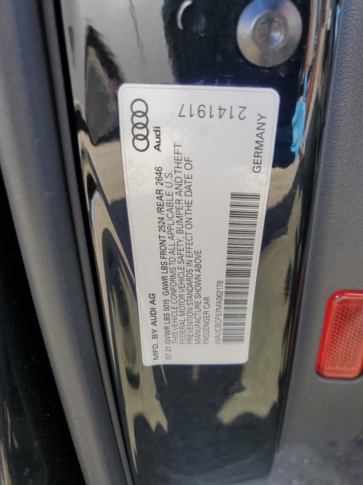 Lot #3033331809 2021 AUDI A5 PREMIUM