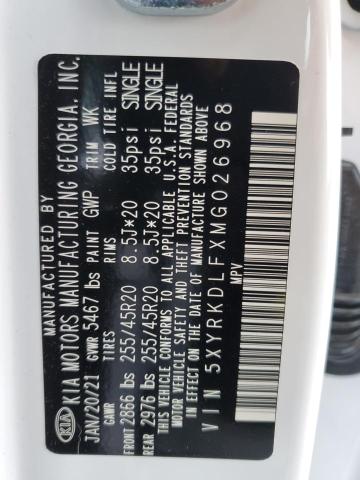 2021 KIA SORENTO SX - 5XYRKDLFXMG026968