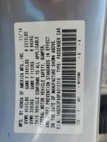 2015 HONDA ACCORD EXL - 1HGCR3F89FA012315