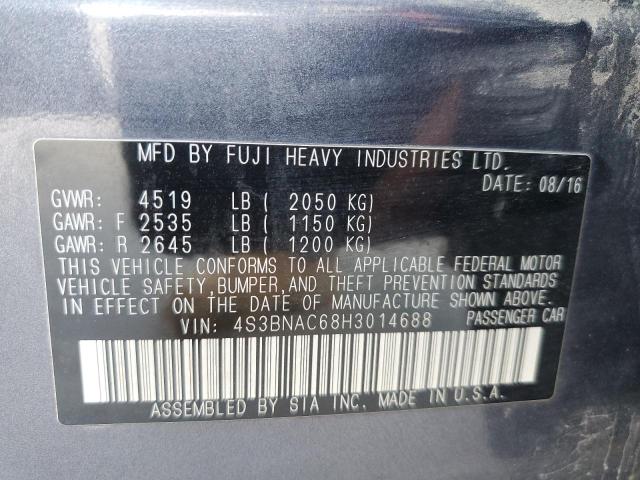 2017 SUBARU LEGACY 2.5 - 4S3BNAC68H3014688