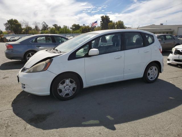 HONDA FIT 2013 white  gas JHMGE8H35DC065314 photo #1