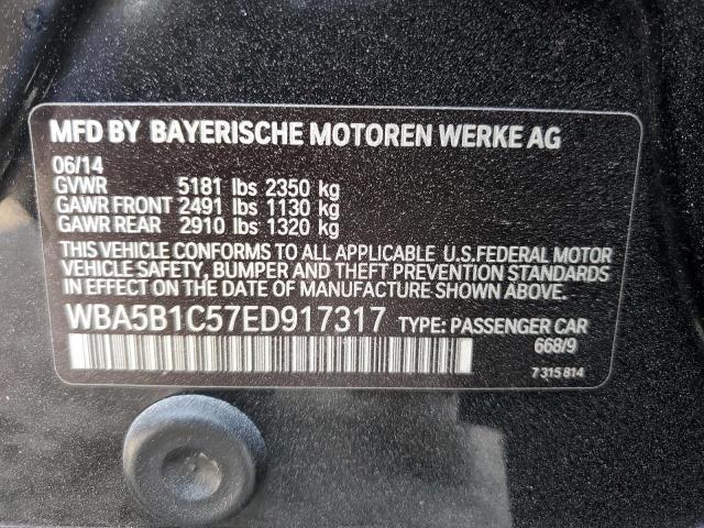 VIN WBA5B1C57ED917317 2014 BMW 5 Series, 535 I no.13