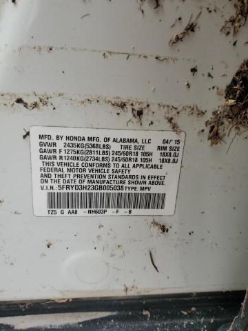 2016 ACURA MDX - 5FRYD3H23GB005038
