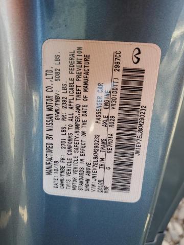 2019 INFINITI Q60 PURE JN1EV7EL8KM290232