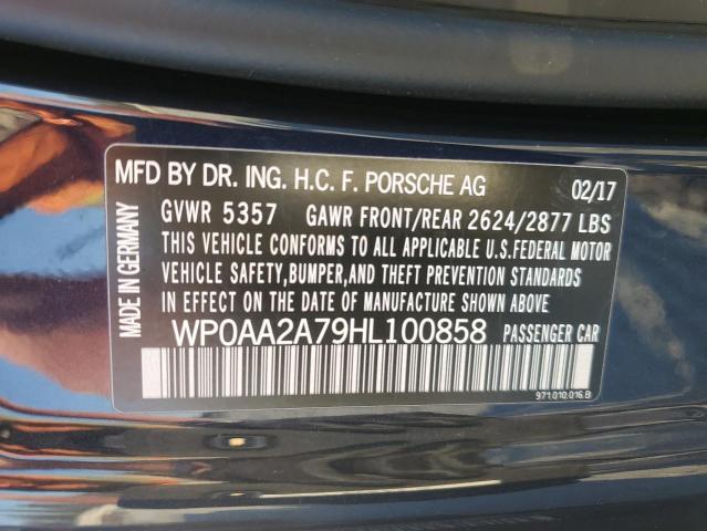 2017 PORSCHE PANAMERA 2 - WP0AA2A79HL100858