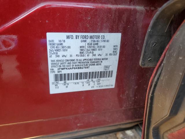 2019 FORD EDGE ST - 2FMPK4AP6KBB27697
