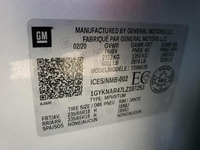 2020 CADILLAC XT5 LUXURY - 1GYKNAR47LZ187253