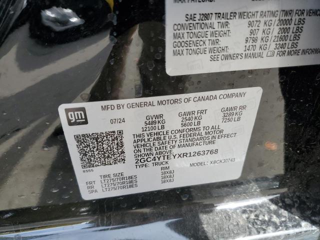 2024 CHEVROLET SILVERADO - 2GC4YTEYXR1263768