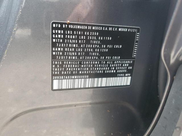 2021 VOLKSWAGEN TIGUAN SE - 3VV3B7AX3MM069698