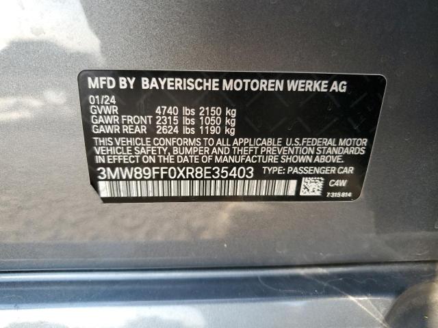 VIN 3MW89FF0XR8E35403 2024 BMW 3 Series, 330XI no.12