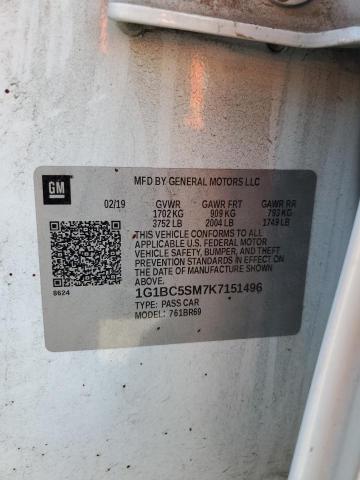 2019 CHEVROLET CRUZE LS - 1G1BC5SM7K7151496