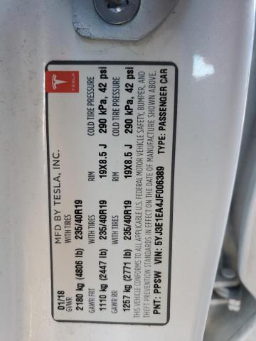 2018 TESLA MODEL 3 - 5YJ3E1EA4JF006389