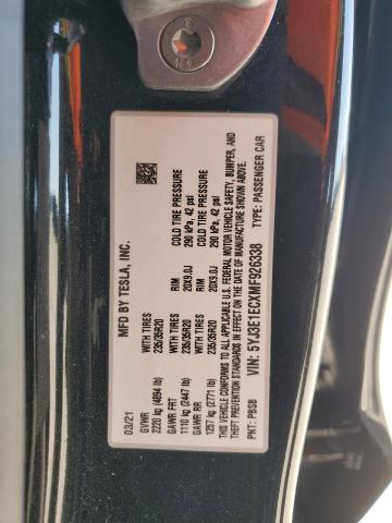 VIN 5YJ3E1ECXMF926338 2021 Tesla MODEL 3 no.13