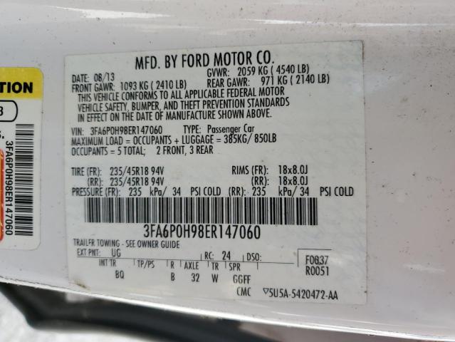 VIN 3FA6P0H98ER147060 2014 Ford Fusion, SE no.13