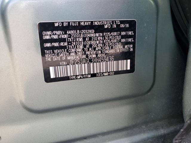 2017 SUBARU FORESTER 2 - JF2SJAGC3HH459436