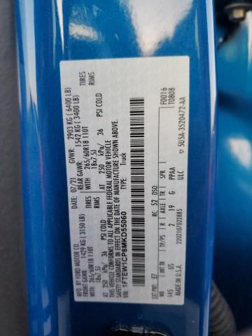 2021 FORD F150 SUPER - 1FTEW1CP8MKD55060