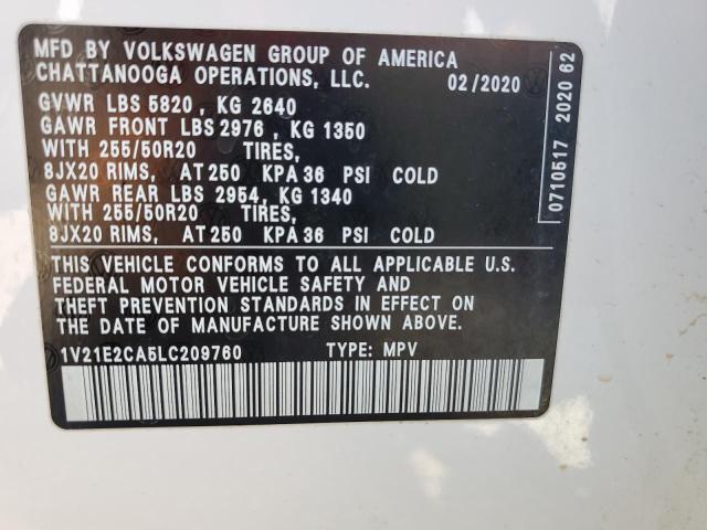 2020 VOLKSWAGEN ATLAS CROS - 1V21E2CA5LC209760