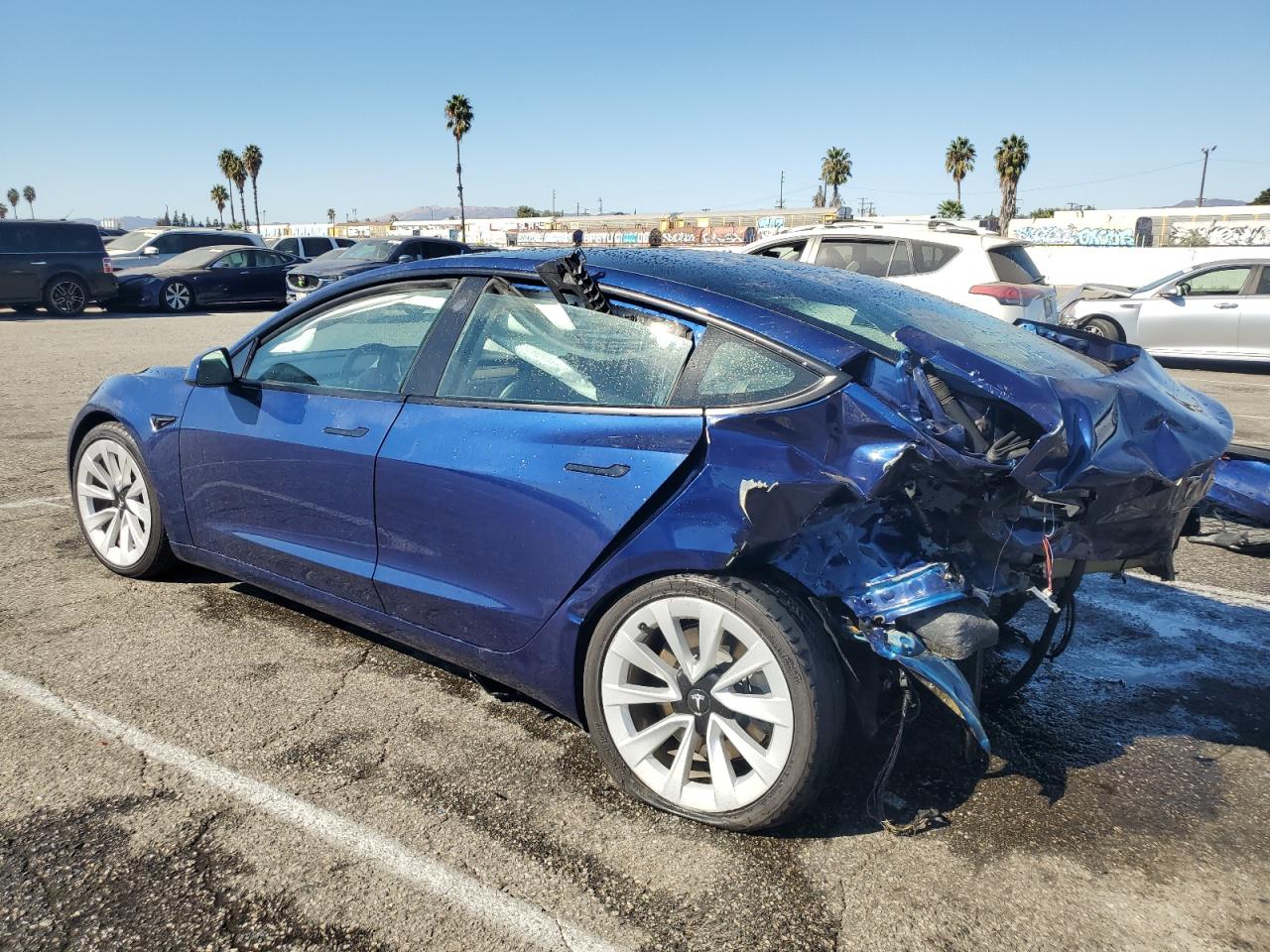 Lot #2977348861 2022 TESLA MODEL 3