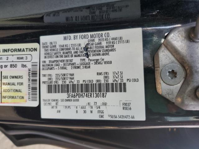 VIN 3FA6P0H74ER130187 2014 Ford Fusion, SE no.12