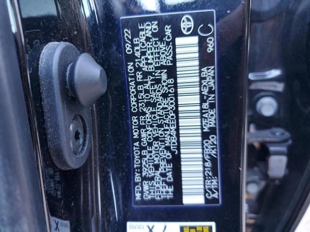 2023 TOYOTA COROLLA LE - JTDB4MEE0P3001618