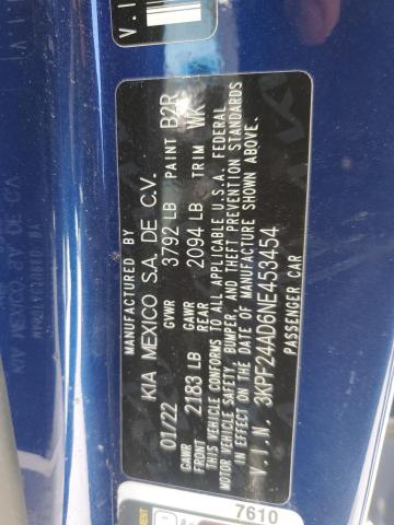 2022 KIA FORTE FE - 3KPF24AD6NE453454