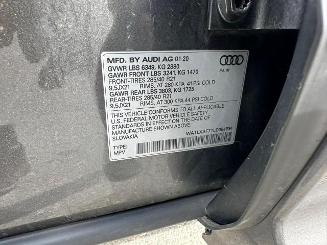 VIN WA1LXAF71LD004634 2020 Audi Q7, Premium Plus no.10