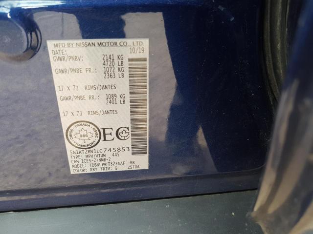 2020 NISSAN ROGUE S - 5N1AT2MV1LC745853