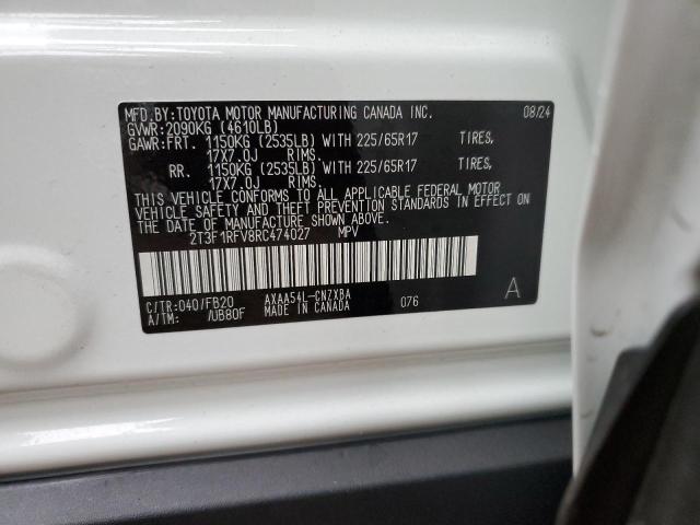 2024 TOYOTA RAV4 LE - 2T3F1RFV8RC474027