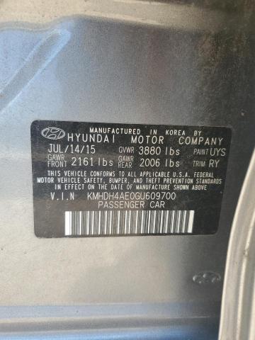 2016 HYUNDAI ELANTRA SE - KMHDH4AE0GU609700
