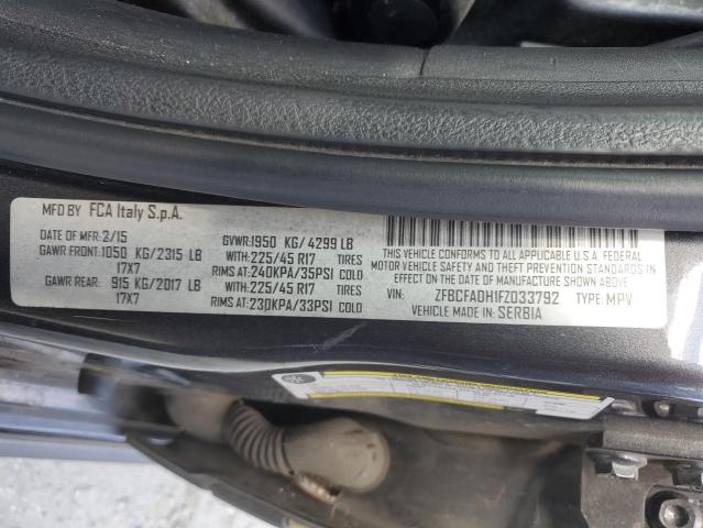2015 FIAT 500L TREKK ZFBCFADH1FZ033792