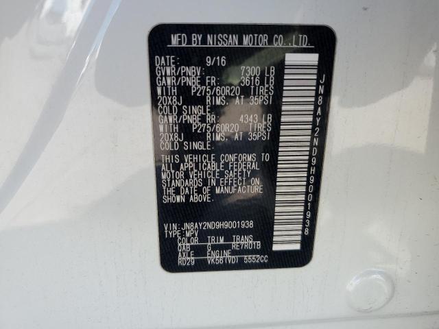 2017 NISSAN ARMADA SV - JN8AY2ND9H9001938