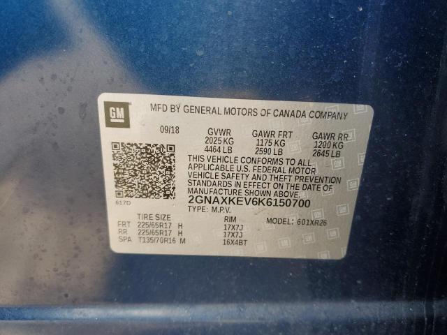 2019 CHEVROLET EQUINOX LT - 2GNAXKEV6K6150700