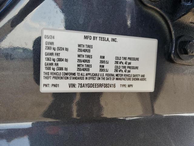 2024 TESLA MODEL Y - 7SAYGDEE5RF082416