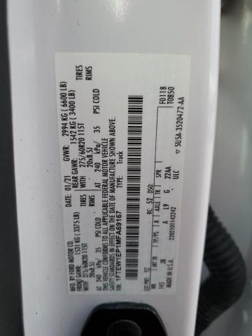 2021 FORD F150 SUPER - 1FTEW1EP1MFA69167
