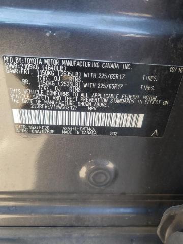 2017 TOYOTA RAV4 XLE - 2T3RFREV1HW563127