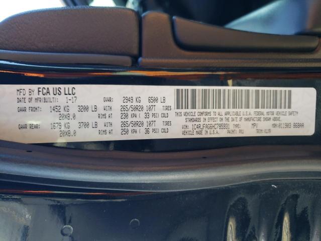2017 JEEP GRAND CHER - 1C4RJFAG6HC785931