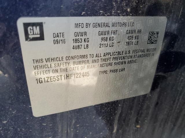 2017 CHEVROLET MALIBU LT - 1G1ZE5ST1HF122445
